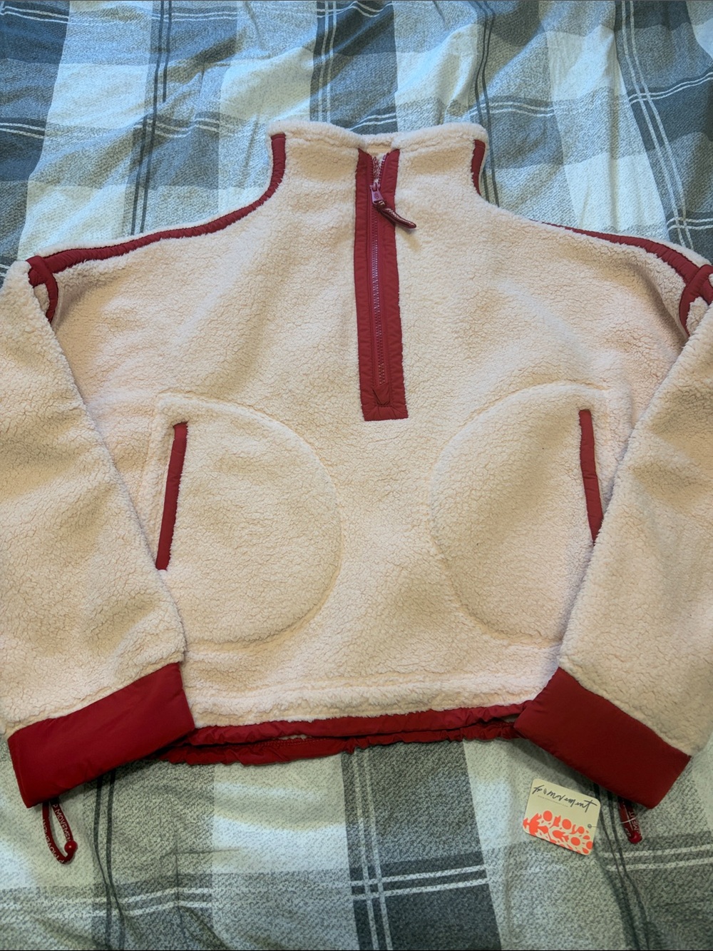 NWT FREE PEOPLE MOVEMENT MOUNTAIN HIGH HALF ZIP FLEECE - Picture 2 of 6